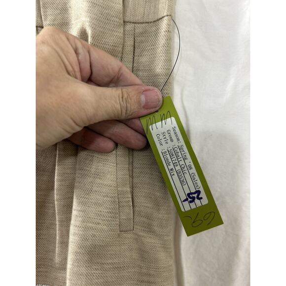 Nic & Zoe Womens Sz 8 Skirt A Line Zip Double Take Linen Blend Pockets Gorpcore - Picture 4 of 10